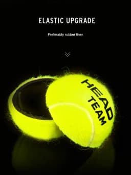 4pcs/lot HEAD Professional TEAM Pressure Tennis Ball Tennis Ball Match Training Ball Single Practice High Elasticity Resistant