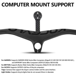 KOCEVLO Black Matte Carbon MTB Handlebars and Stem 28.6mm Integrated Handlebar For Mountain Bike 70/80/90/100mm Angle -17 Degree