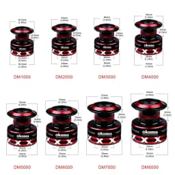 New OKUMA Rotary Fishing Reel 2+1BB 9KG-23KG Max Drag Is Suitable for All Water Bodies 1000-8000