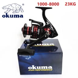 New OKUMA Rotary Fishing Reel 2+1BB 9KG-23KG Max Drag Is Suitable for All Water Bodies 1000-8000