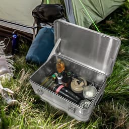 30-80L Camping Picnic Travel Aluminum Alloy Large Capacity Box Accessories Storage Bag Hiking Accessories Outdoor Storage