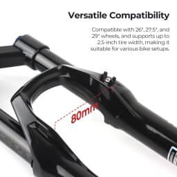 BOLANY MTB Air Fork 26 27.5 29Inch 120mm Travel Air Oil Suspension 9x100mm QR Lightweight Bike Fork R29 Bicycle Accessories Part