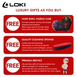 LOKI DRAGON 10 STAR Table Tennis Racket Professional 5 Wood 2 ALC Ping Pong Paddle Bat Carbon Blade with FH RXTON 9 & BH RXTON 7