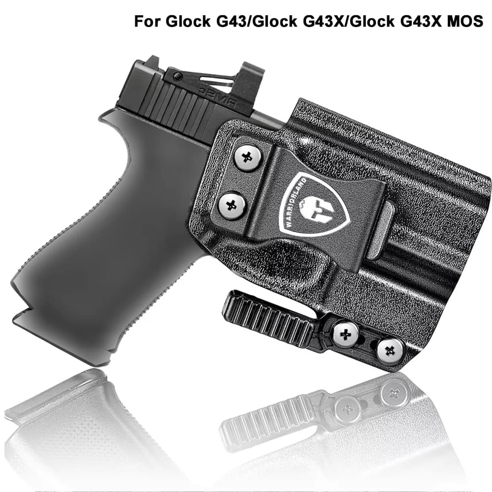 Only For G43G43X/G43X MOS,IWB Kydex Holster,Lock Sound,Mounting sight,Claw & Optic Cut,Right Hand