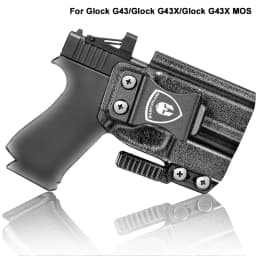 Only For G43G43X/G43X MOS,IWB Kydex Holster,Lock Sound,Mounting sight,Claw & Optic Cut,Right Hand
