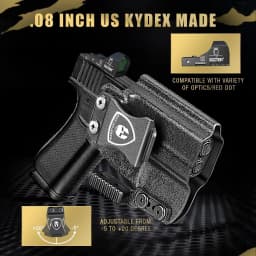 Only For G43G43X/G43X MOS,IWB Kydex Holster,Lock Sound,Mounting sight,Claw & Optic Cut,Right Hand