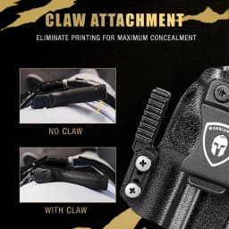 Only For G43G43X/G43X MOS,IWB Kydex Holster,Lock Sound,Mounting sight,Claw & Optic Cut,Right Hand