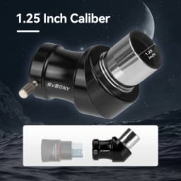 SVBONY SV222 1.25-inch 45/90 Degree Correct Image Prism Diagonal Fully Multi-Coated Metal for Refractor Telescope