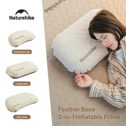 Naturehike Air Pillow Inflatable Pillow Foam Pillow 2 in 1 Waterproof Oilproof Stainproof Adjustable Soft Breathable Camp Travel