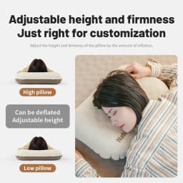 Naturehike Air Pillow Inflatable Pillow Foam Pillow 2 in 1 Waterproof Oilproof Stainproof Adjustable Soft Breathable Camp Travel