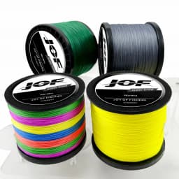JOF 16 Strands Braided Fishing Line X16 Main Wire Abrasion Resistant Braid PE Lines Freshwater Saltwater Fishing Cord 10-90kg