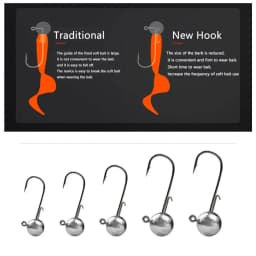 JYJ 1g 3g -20g Fishing rig jig head hook , For Soft Worm Lure Bass Fish Pesca Rockfish Pike Trout Accessories