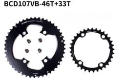 STONE 107BCD DOUBLE Chainring MTB Road Bike 46-33T 48-35T 50-37T 52-39T 54-41T2X 107 bcd Chainwheel for Sram Rival AXS 12S