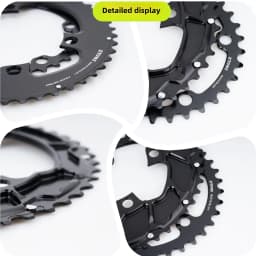 STONE 107BCD DOUBLE Chainring MTB Road Bike 46-33T 48-35T 50-37T 52-39T 54-41T2X 107 bcd Chainwheel for Sram Rival AXS 12S