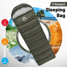 Naturehike Camping Sleeping Bag Ultralight Portable Patchable Winter Cotton Sleeping Bag Outdoor Travel Quilt Sleeping Bag