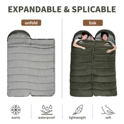 Naturehike Camping Sleeping Bag Ultralight Portable Patchable Winter Cotton Sleeping Bag Outdoor Travel Quilt Sleeping Bag