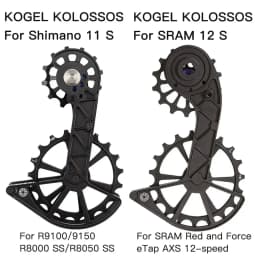 Kolossos Derailleur Pulley Wheel Oversized Bearing 82g for 105 ULTEGRA R9100 R8000 11s & Sram Red Force ETap AXS 12 Speed