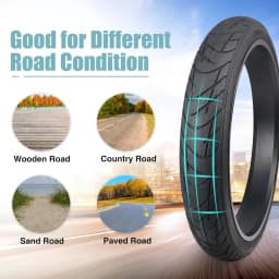 ZUKKA Fat Bike Tire 26' X3' (70-559) Compatible Replacement Bicycle Tire for Mountain Snow and Beach Bike