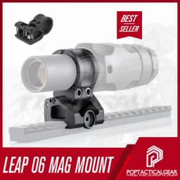 LEAP 06 Mount 1.93 1.54 inch State of the art Flip to Side Magnifier Quick-Detach Magnifier Mount for Hunting Tactical Airsoft