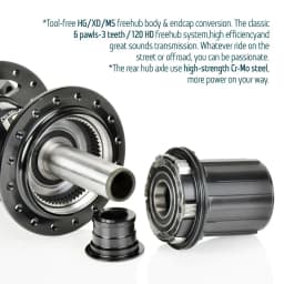 Koozer 450 Boost XD HG MS 11 12s 120HD 28 Holes CR-MO Steel Axle 15x110 12x148 THRU Eagle Bike Parts MTB Bicycle Hubs