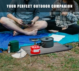 WESTTUNE Compact Mini Camping Table Portable Ultralight Folding Tent Table Aluminium Alloy Collapsible Outdoor Table for Hiking