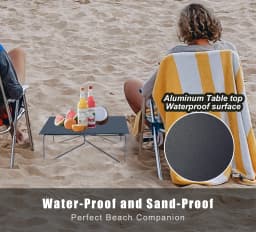 WESTTUNE Compact Mini Camping Table Portable Ultralight Folding Tent Table Aluminium Alloy Collapsible Outdoor Table for Hiking