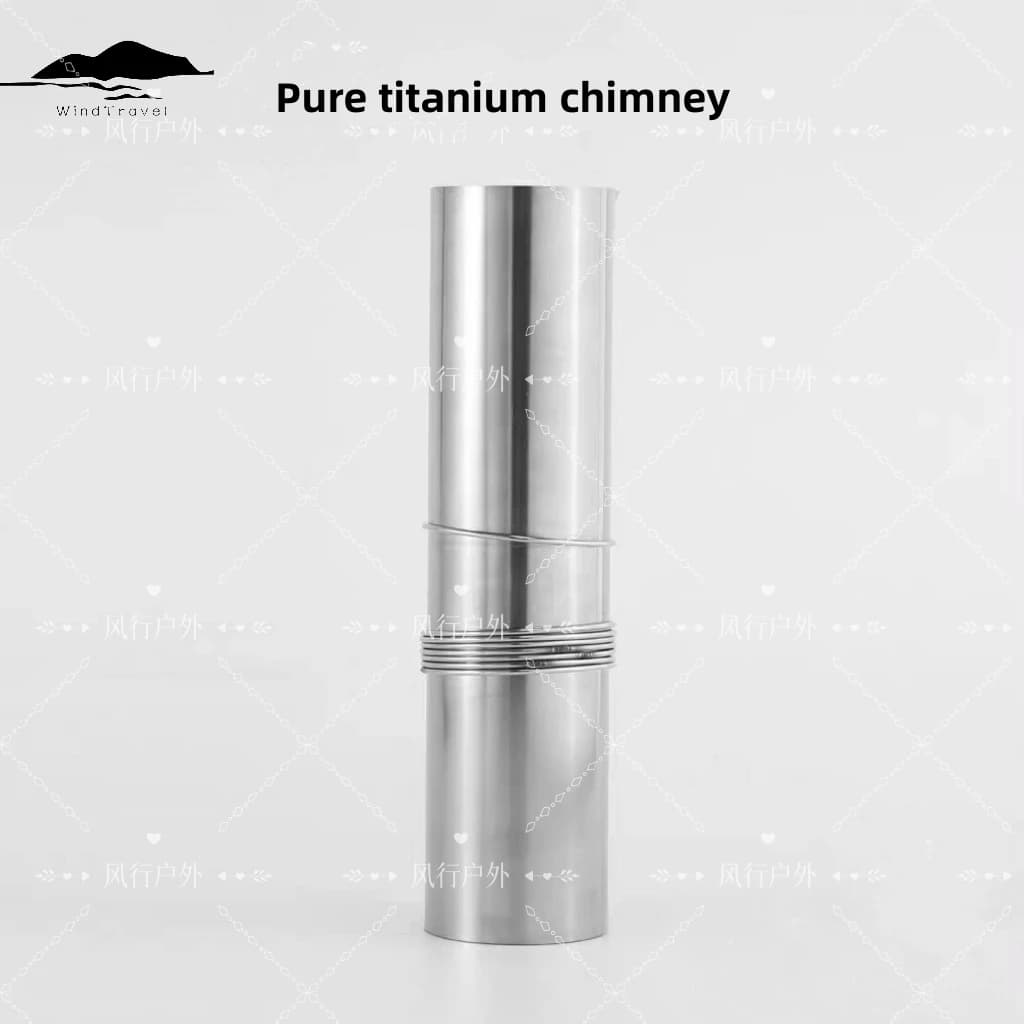 7cm Titanium Chimney Titanium Chimney Hand-Rolled Chimney Wood Stove Chimney Tent Stove Chimney Portable Outdoor Wood Stove