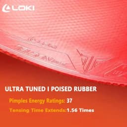 Original LOKI TELSON 100 Table Tennis Rubber Non-sticky Ping Pong Rubber Sheet with Pre-tuned Kunlun Sponge