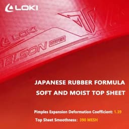Original LOKI TELSON 100 Table Tennis Rubber Non-sticky Ping Pong Rubber Sheet with Pre-tuned Kunlun Sponge