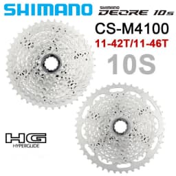 Shimano Deore M4100 10 Speed Bike Cassette CS-M4100 10S 10V MTB Mountain Bicycle Freewheel 11-42T 11-46T