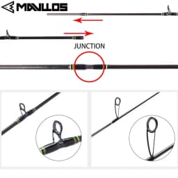 Mavllos Delicacy Trout Spinning Rod Lure 0.6-8g Line 2-6lb Fast Action Light Carbon BFS Casting Rod 2 Tips Bass Fishing Rods