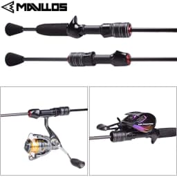 Mavllos Delicacy Trout Spinning Rod Lure 0.6-8g Line 2-6lb Fast Action Light Carbon BFS Casting Rod 2 Tips Bass Fishing Rods