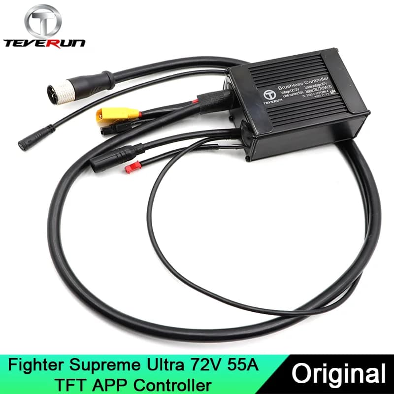 Original Teverun 72V 55A Controller Suit For Teverun Supreme Ultra 2024 Version TFT APP Controller Universal Front And Rear