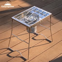 CAMPINGMOON CK-25PG Stainless Steel Korean Style Furnace Plate Frame Camping Sinking Windproof IGT One Unit Furnace Plate