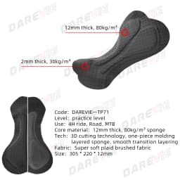 DAREVIE Cycling Bib Shorts Man with Pockets 2025 Men's Cycling Shorts 5CM Leg Gipper Pro Team Men's Cycling Clothing