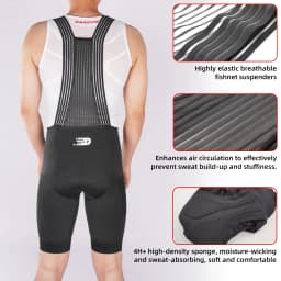 DAREVIE Cycling Bib Shorts Man with Pockets 2025 Men's Cycling Shorts 5CM Leg Gipper Pro Team Men's Cycling Clothing