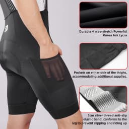 DAREVIE Cycling Bib Shorts Man with Pockets 2025 Men's Cycling Shorts 5CM Leg Gipper Pro Team Men's Cycling Clothing