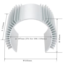 Motor Heat Sink for Razor MX650/MX500/SX500/Kunray MY1020 Motor Upgrade Accessories Aluminum Heat Sink Temperature Resistant