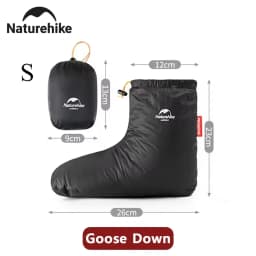 Naturehike Winter Warm Down Shoes Cover Outdoor -15℃~0℃ Waterproof Windproof Goose Duck Down Thermal Feet Cover Unisex Down Boot