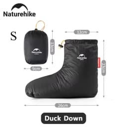 Naturehike Winter Warm Down Shoes Cover Outdoor -15℃~0℃ Waterproof Windproof Goose Duck Down Thermal Feet Cover Unisex Down Boot