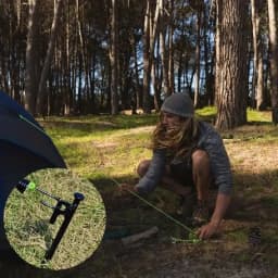 2/4 Pack Heavy Duty Steel Tent Stakes - Unbreakable & Inflexible,Super Strong for Camping, Weatherproof,Rust-Resistant