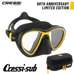 Cressi Adult Scuba Diving Mask with Advanced Fog System and Improved Downward Visibility - Quantum