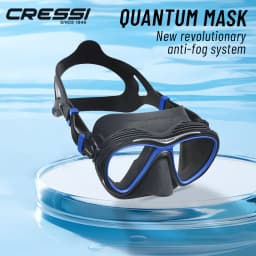 Cressi Adult Scuba Diving Mask with Advanced Fog System and Improved Downward Visibility - Quantum