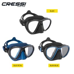 Cressi Adult Scuba Diving Mask with Advanced Fog System and Improved Downward Visibility - Quantum