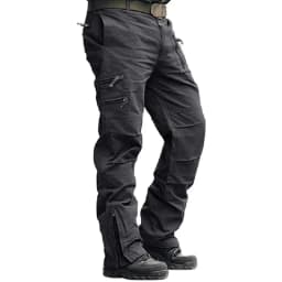 2025 Men's Cargo Pant Cotton Outdoors Tactical Pant Men Vintage Camo Green Work Many Pocket Cotton Camouflage Black Trouser