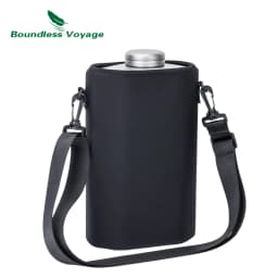 Boundless Voyage Titanium Sports Water Bottle Big Capacity Ultralight Leakproof Drinkware for Outdoor Camping Hiking 2500ML