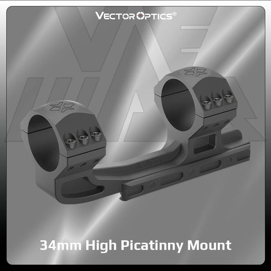Vector Optics 34Mm Hunting Scope One Piece High Picatinny Mount 20Moa for Tactical Accessories Hunting Optics