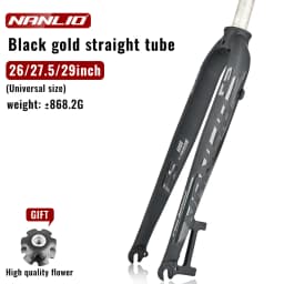NANLIO F5 Bicycle Fork 26/27.5/29 Inch Aluminum Alloy Mountain Road Bike Bicycle Hard Fork Disc Brake Bicycle Accessorie 880g