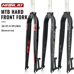 NANLIO F5 Bicycle Fork 26/27.5/29 Inch Aluminum Alloy Mountain Road Bike Bicycle Hard Fork Disc Brake Bicycle Accessorie 880g