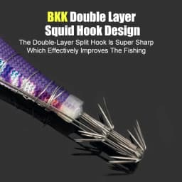 LEYDUN 5pcs Egi Squid Fishing Lures Luminous Horizontal Shrimp LEYDUN Octopus Squid Hook Shrimp Saltwater Baits Fishing Swimbait